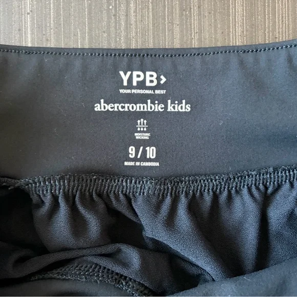 Abercrombie Kids & Athleta Girl Lined Black shorts. - Picture 2 of 3